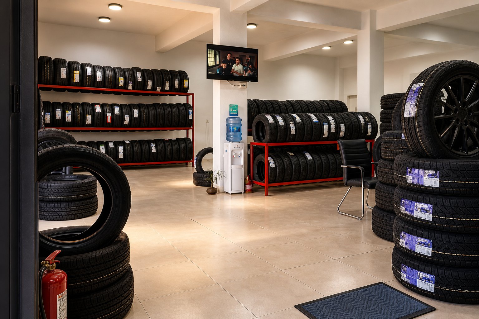 Detalle del showroom